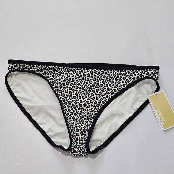 Michael Kors Leopard Printed Classic Bikini Swim Bottom - Picture 5 of 9
